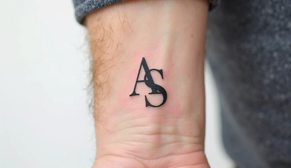 Personalized initials small tattoo ideas for wrist representing love, family, or identity.