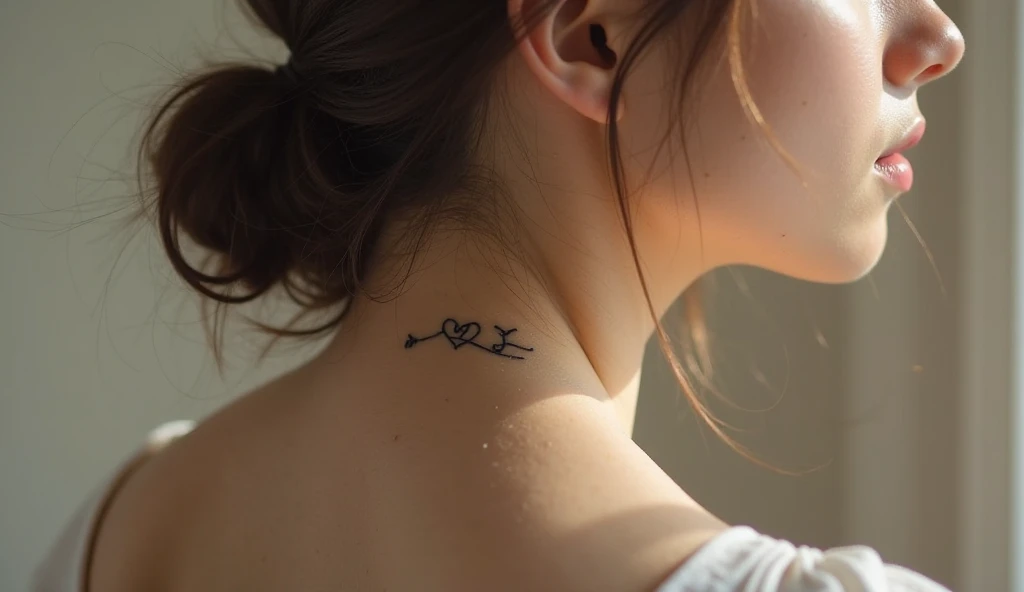 Small symbolic tattoo of an infinity sign symbolizing endless love, eternal connection, and boundless energy.
