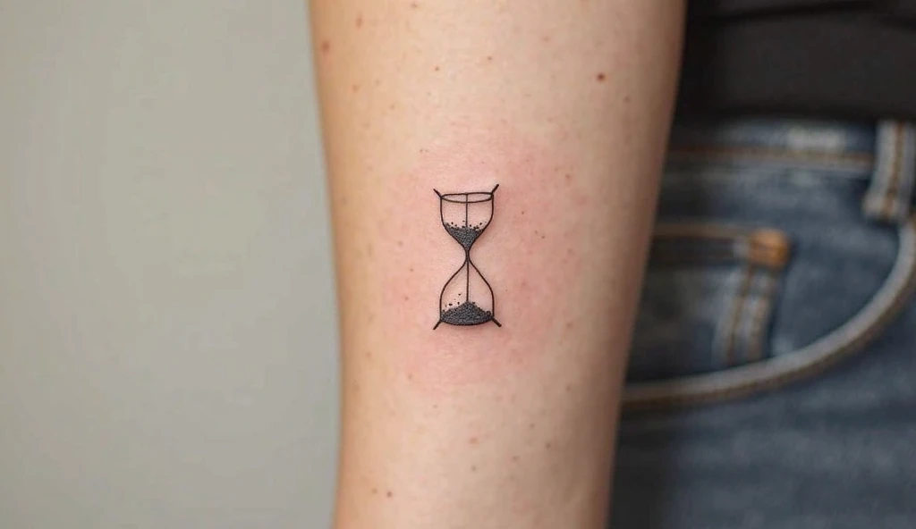 Hourglass Sand Timer Tattoo