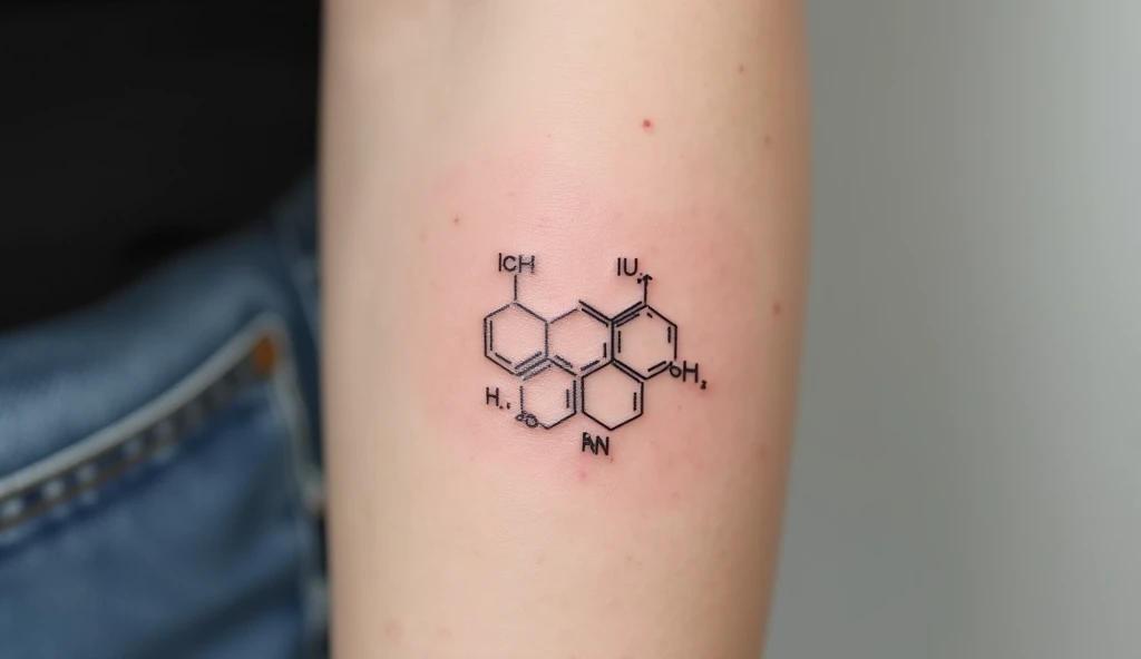 Chemical Compound Geometric Tattoo