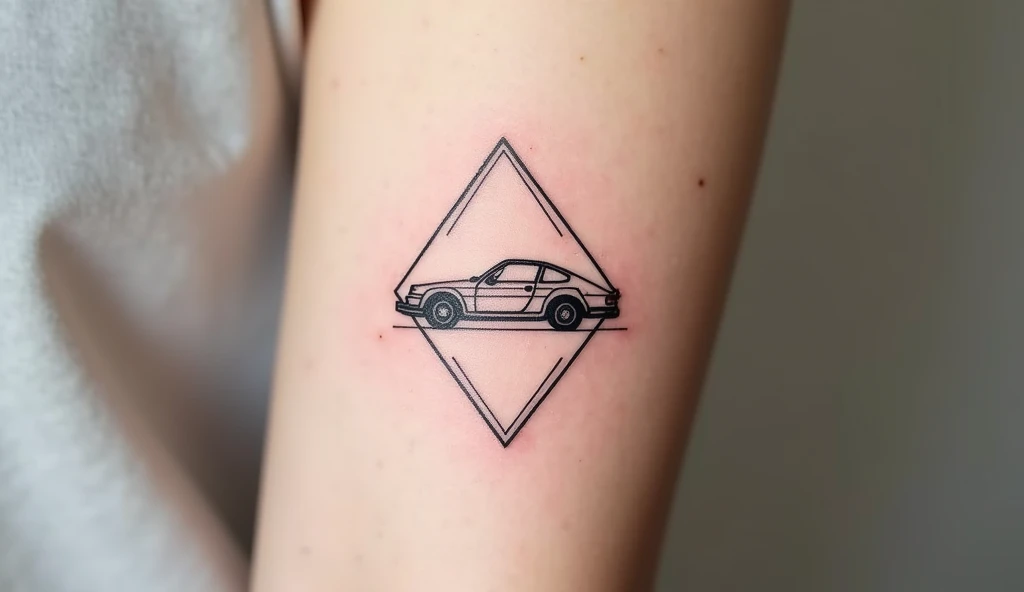 Diamond Framed Vehicle Tattoo