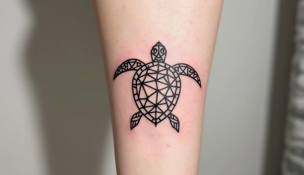 Geometric Aquatic Turtle