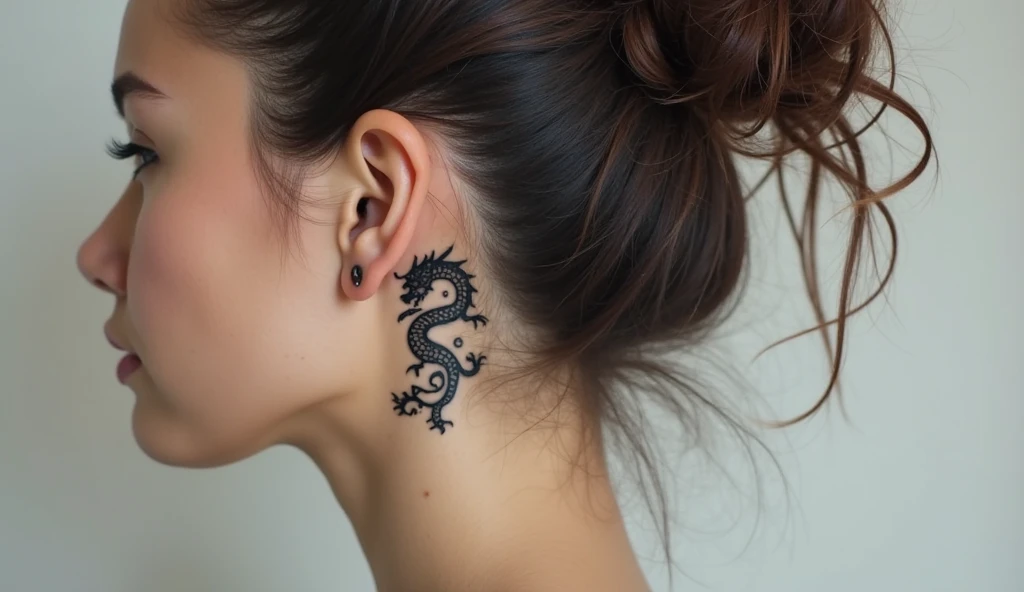 Dragon Behind Ear Tattoo Ideas