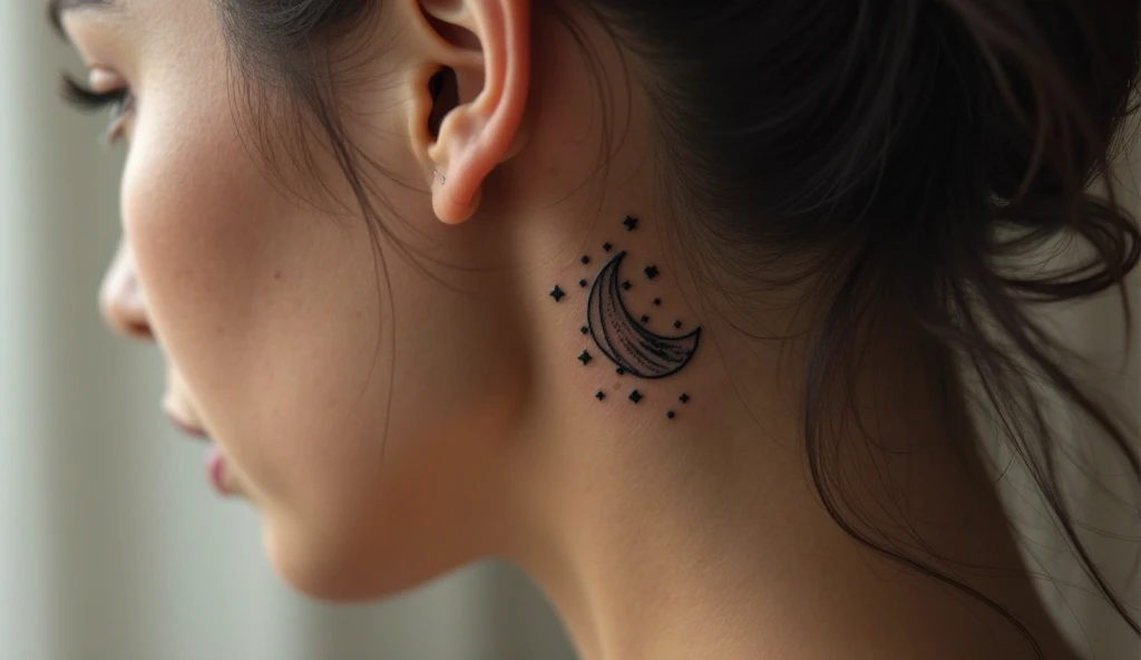 behind ear tattoo ideas