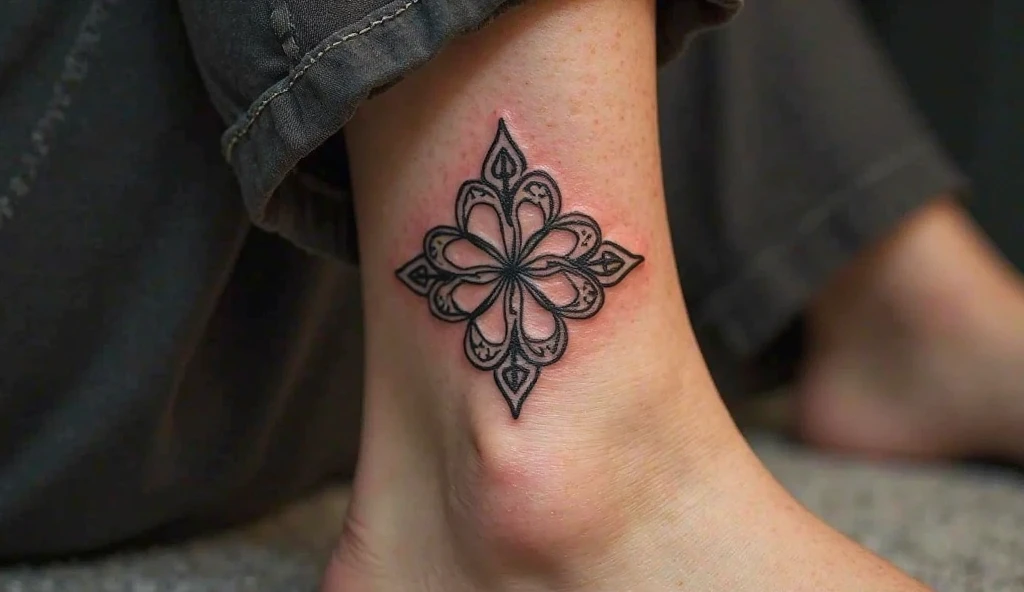 Small Celtic Flower Tattoo