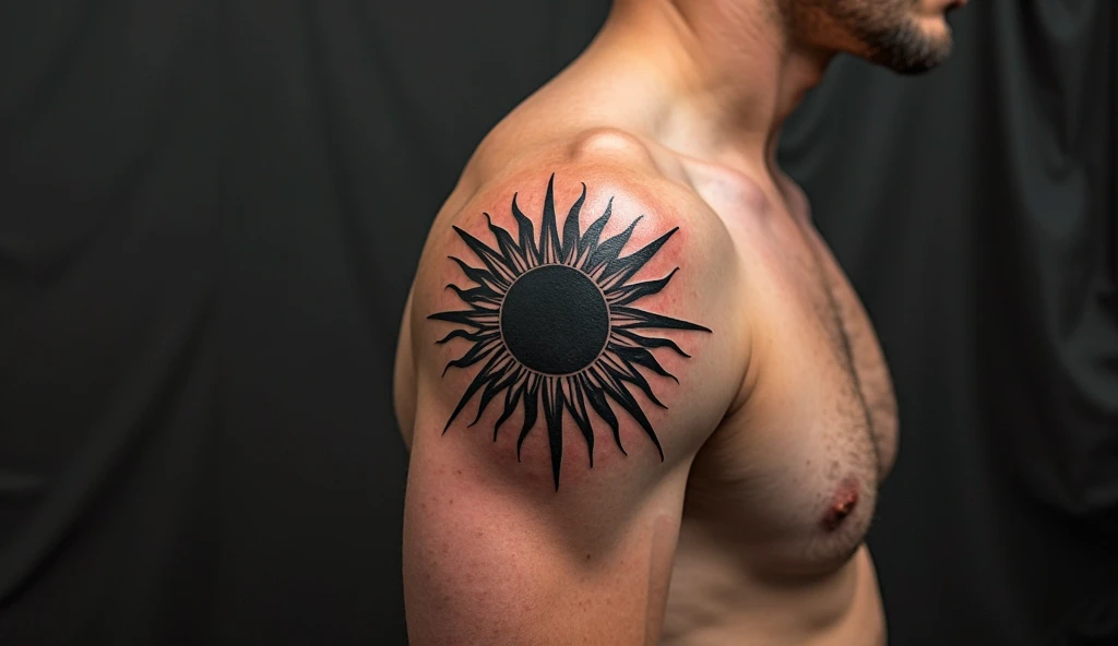Tribal Sun Tattoo