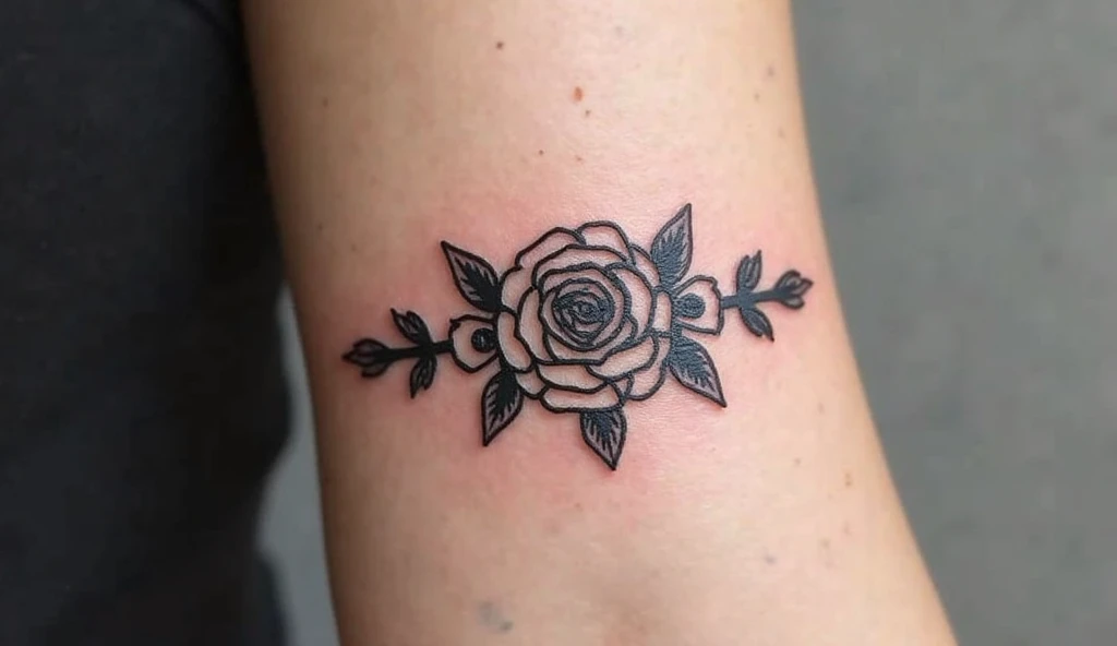 Exquisite Roses Armband Tattoo