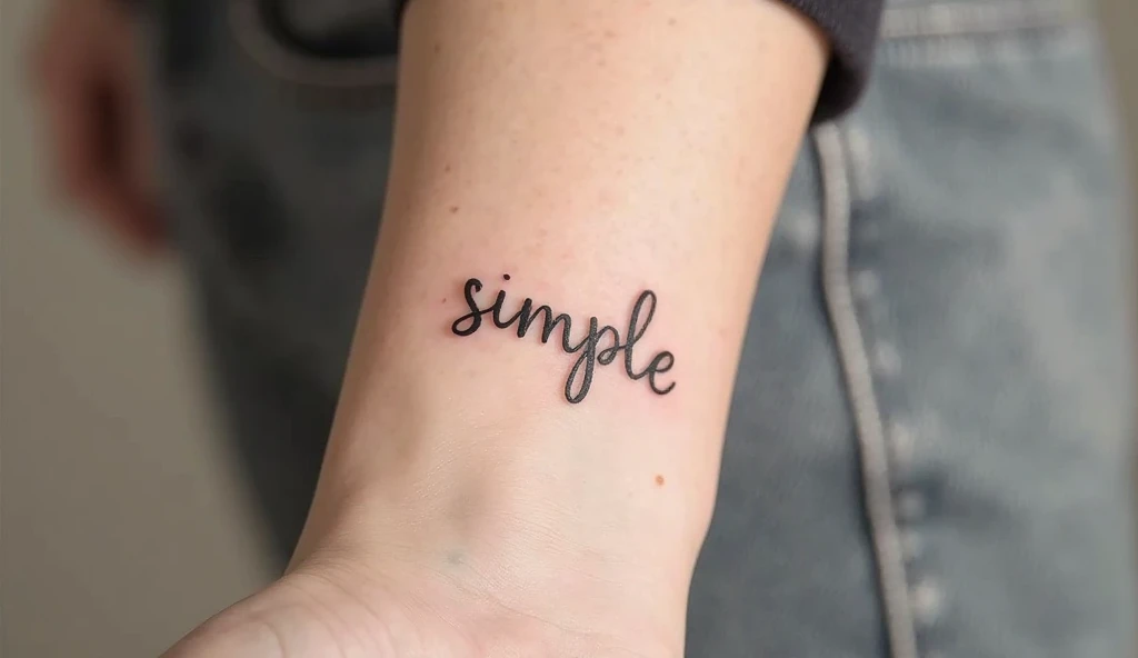 SIMPLE WORD TATTOO