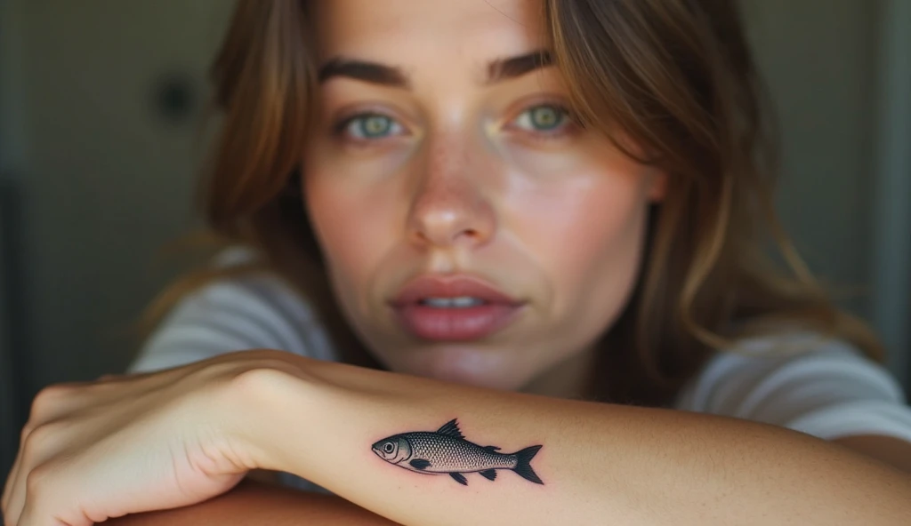 Tiny Realistic Fish tattoo