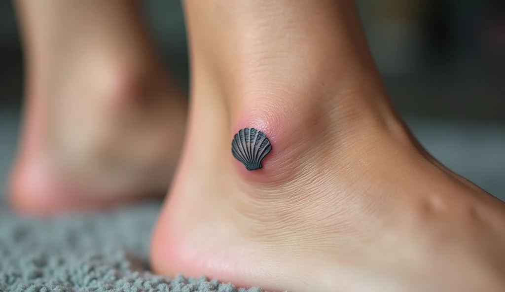 Mini Shell realsim tattoo