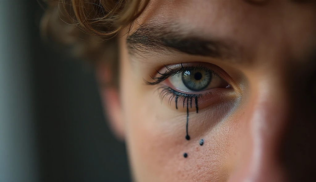 small Abstract Eye tattoo for men 