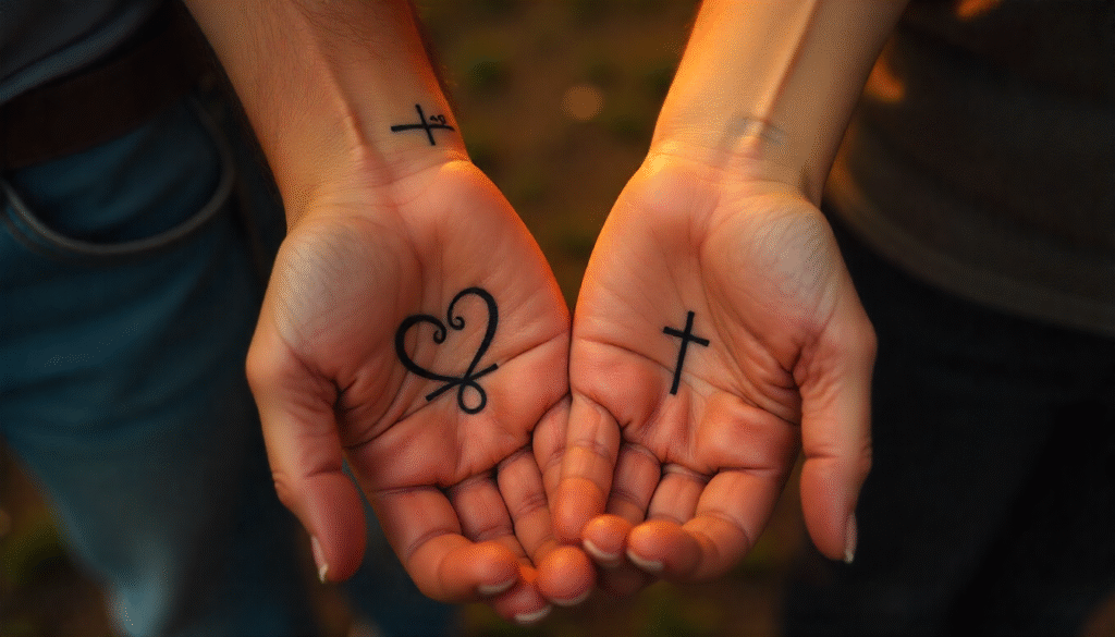 Heart & Cross Combination