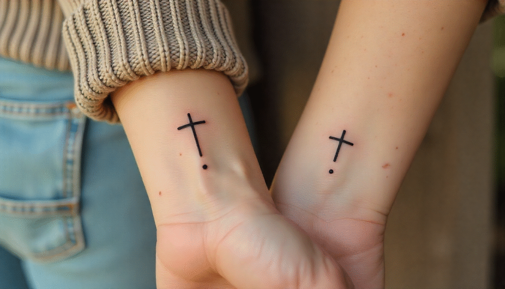 Tiny Cross Tattoos