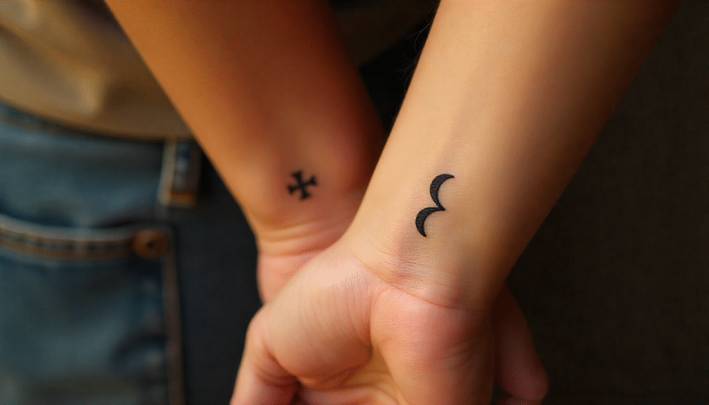 Semi-Colon & Faith Symbol