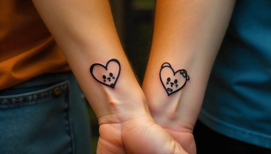 Kaws Heart-Shaped Outline