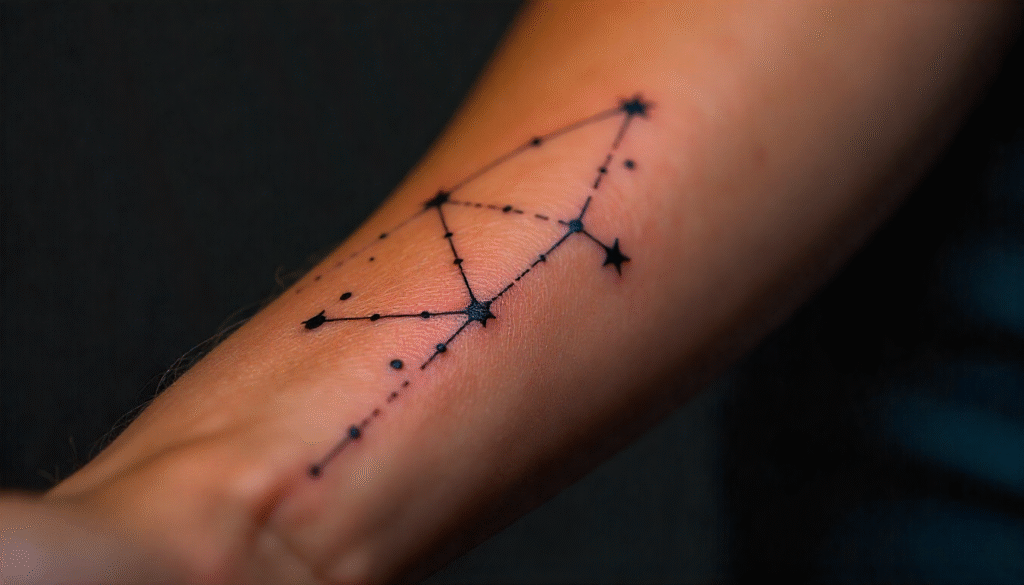 small Constellation tattoo for men 