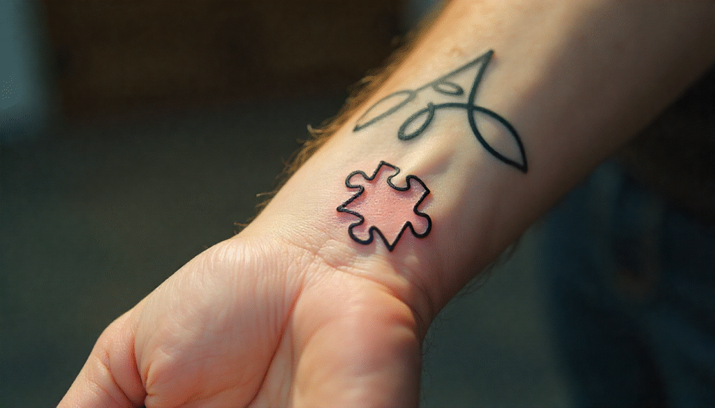 small Puzzle Piece tattoo