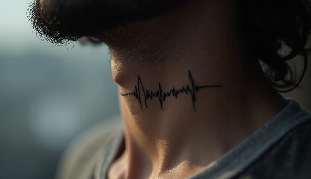 "Thin heartbeat line tattoo on male wrist in simple single needle fine line design – single needle tattoo ideas and small tattoo ideas."