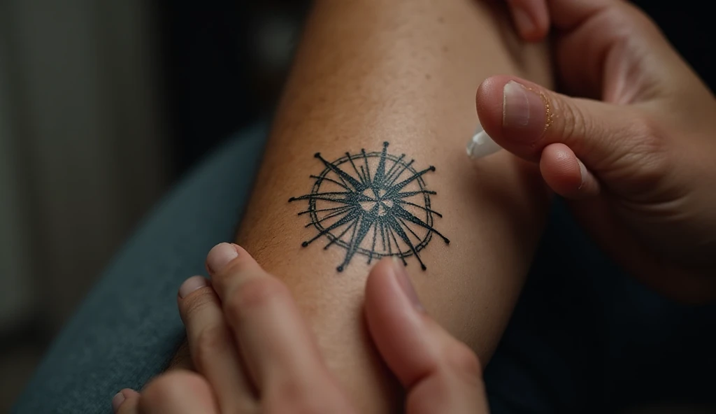 aquaphor tattoo care​
compass tattoo on forearm