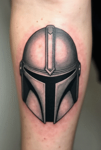 Simple Mandalorian Tattoo
